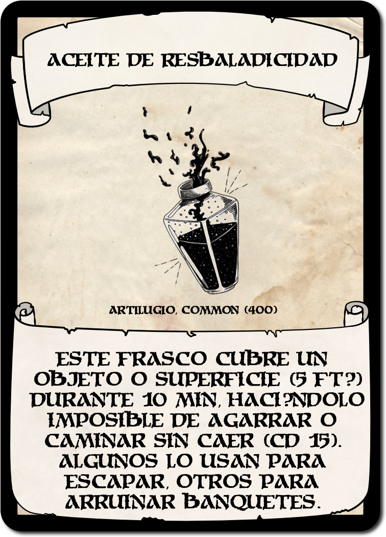 Aceite de Resbaladicidad