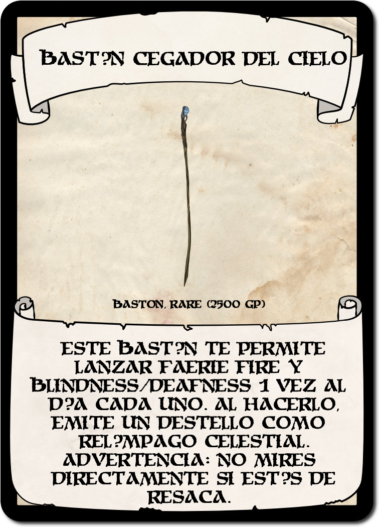 Bastón Cegador del Cielo