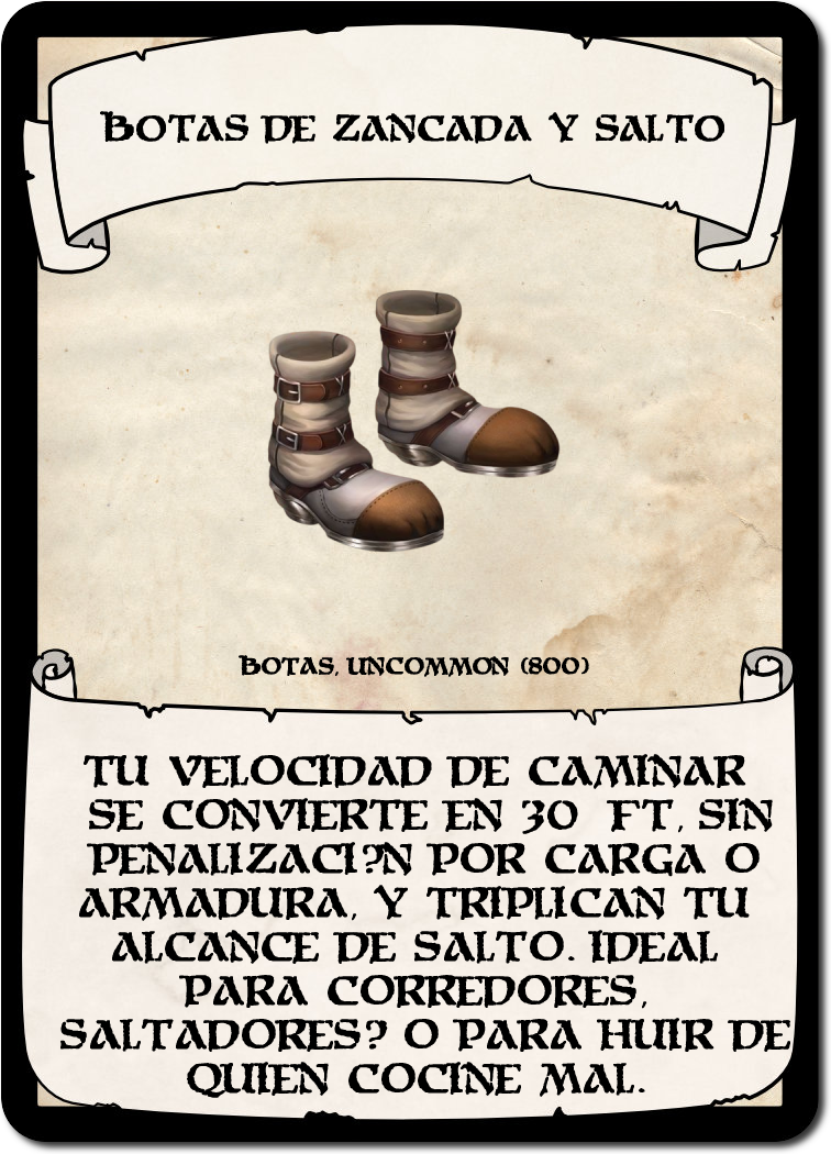 Botas de Zancada y Salto