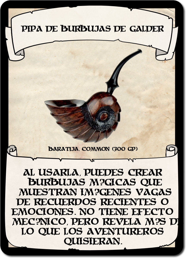 Pipa de Burbujas de Galder