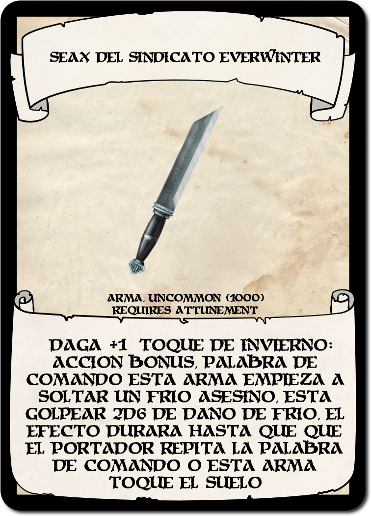 Seax del sindicato Everwinter