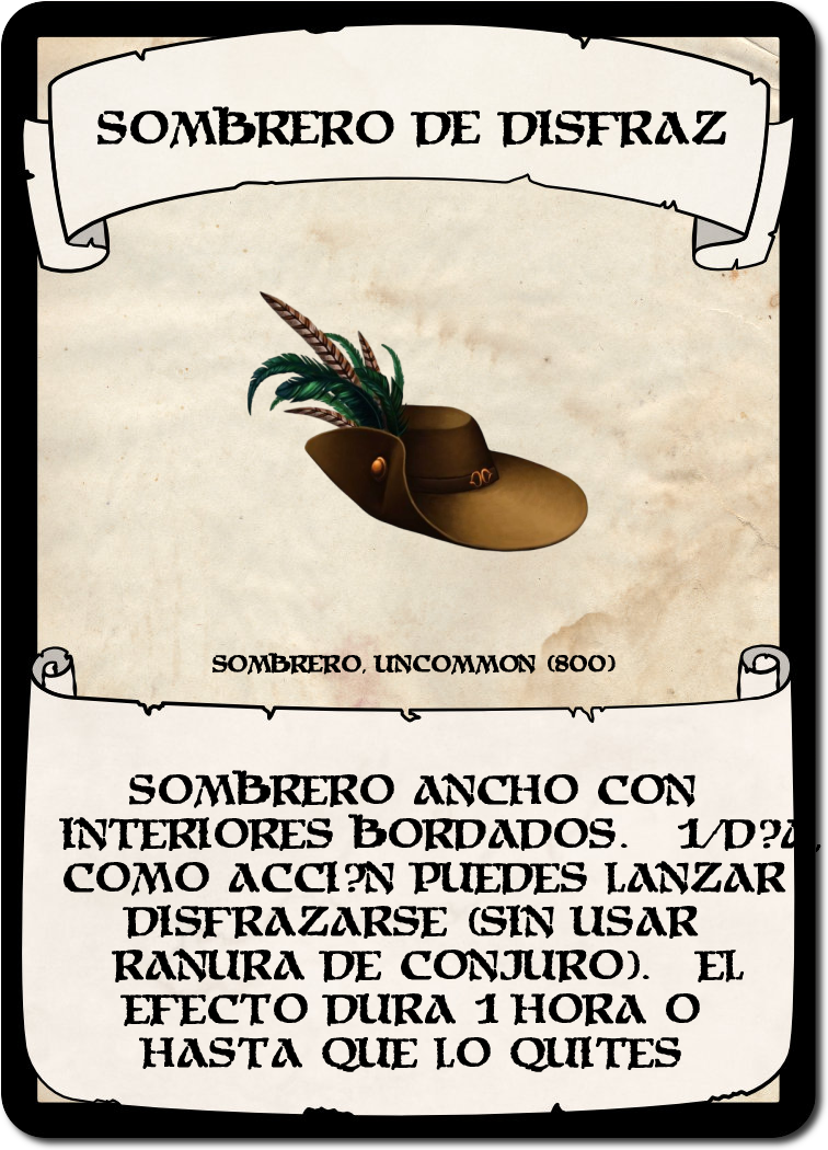 Sombrero de Disfraz
