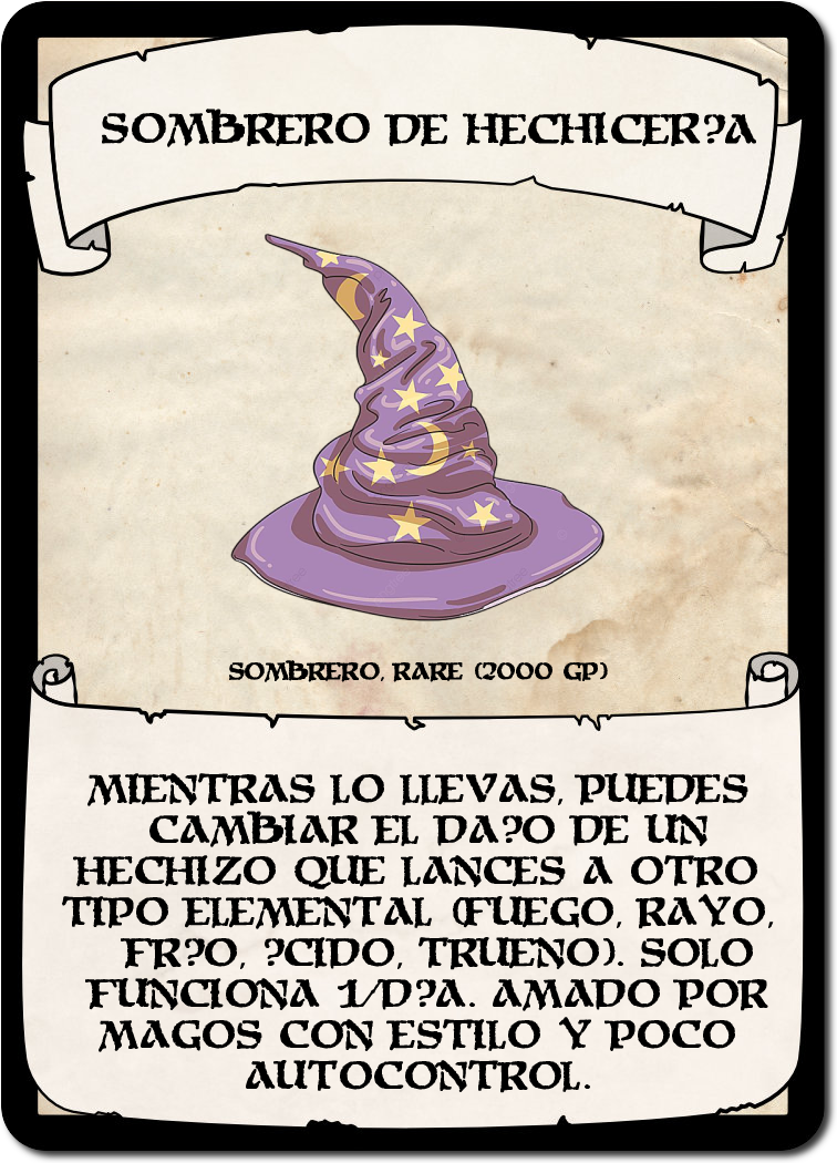 Sombrero de Hechicería