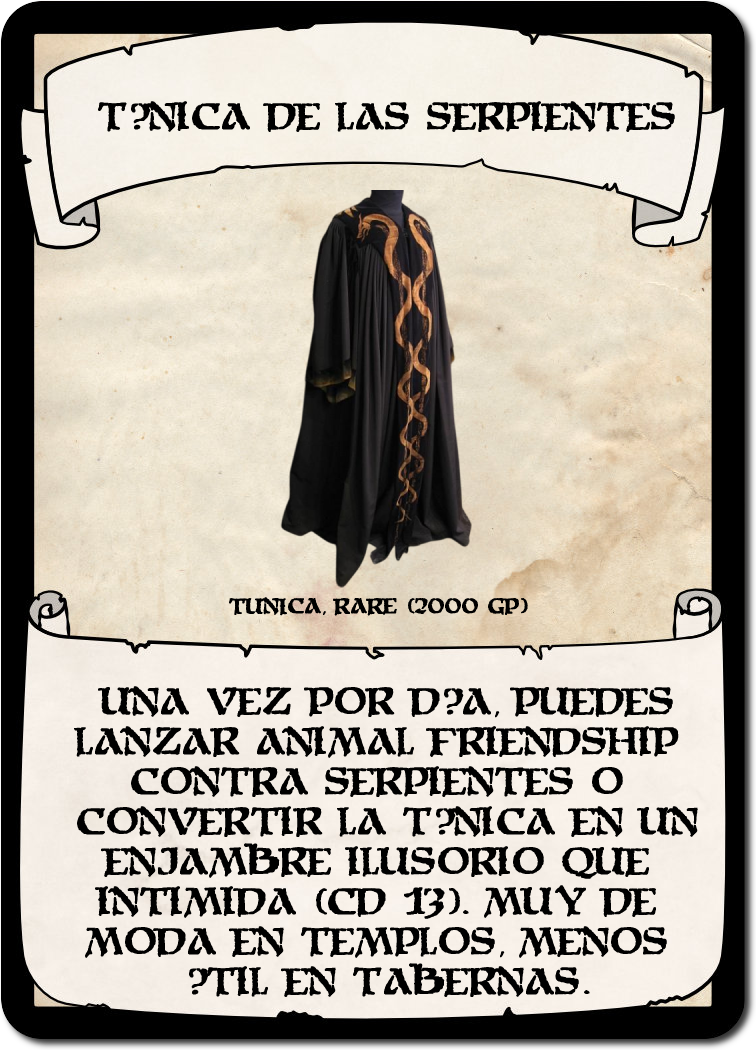 Túnica de las Serpientes